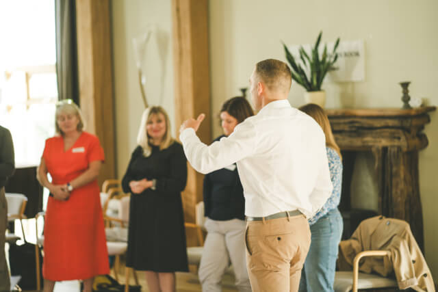 CoCreate Coach and Facilitator Richard Strudwick leading an iEQ9 Enneagram Leadership and Team Development session