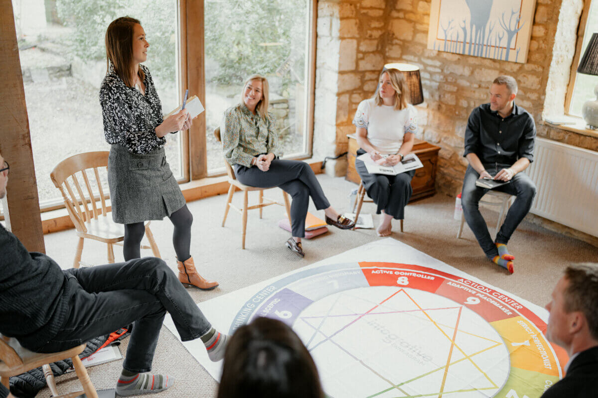 The CoCreate team having an Enneagram session.