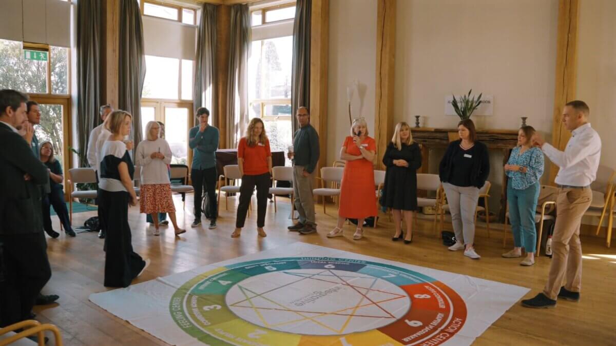 Enneagram session with a group of NHS leaders