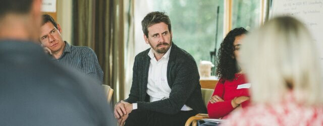 Health and care leaders discussing leadership challenges