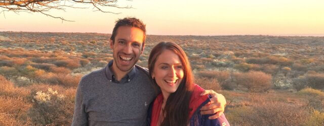 CoCreate founder Andy Caldwell with his wife in South Africa