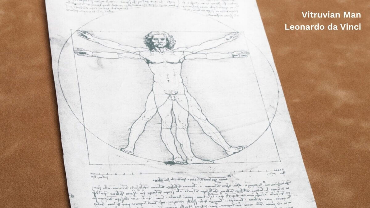 The Vitruvian Man by Leonardo da Vinci